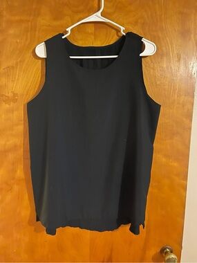 Classic Black Sleeveless Women's Top